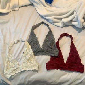 Free People Galloon Lace Halter Bra
